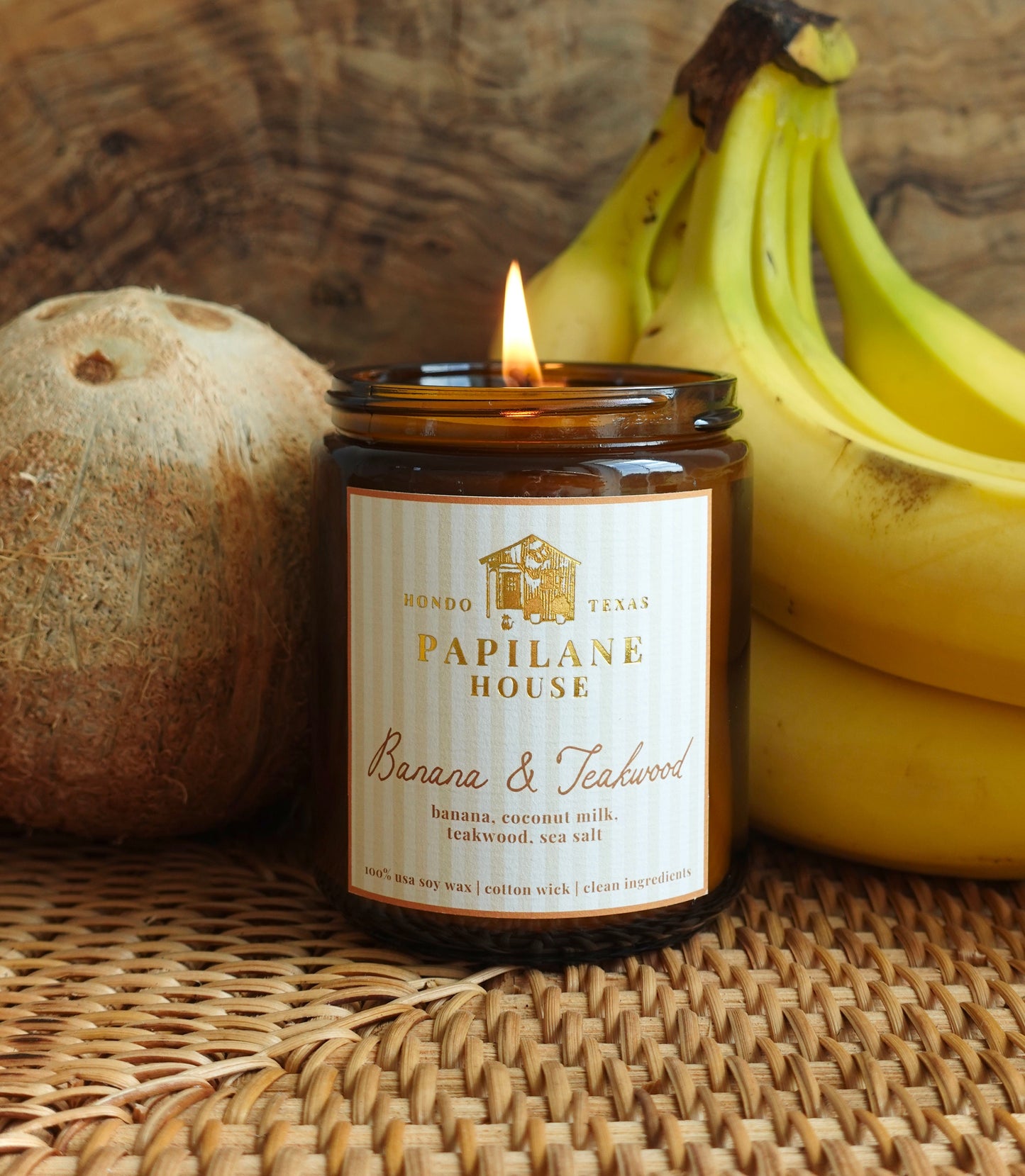Banana & Teakwood Candle