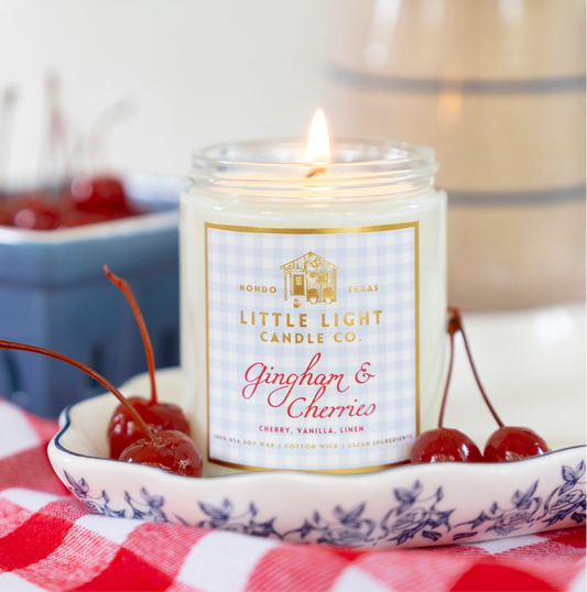 Gingham & Cherries Jar