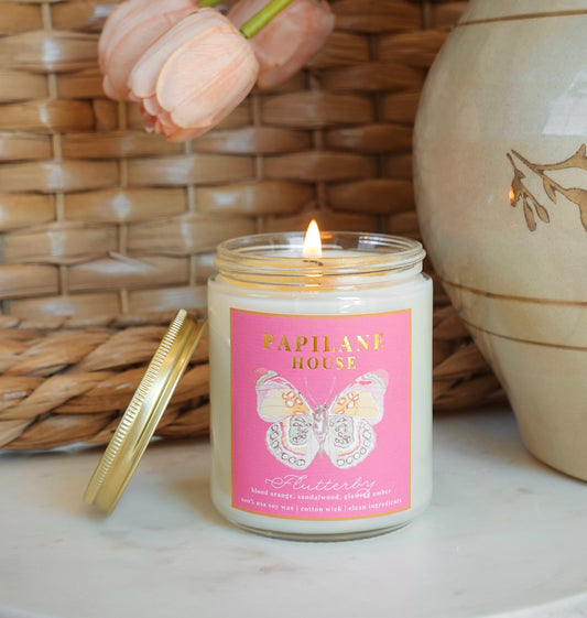 Flutterby Candle