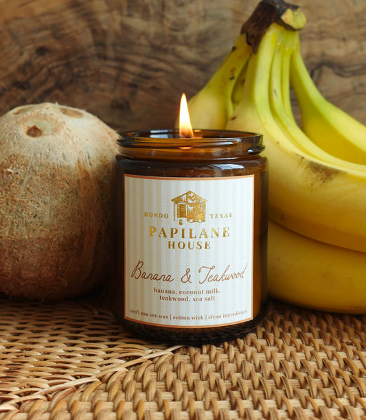 Banana & Teakwood Candle