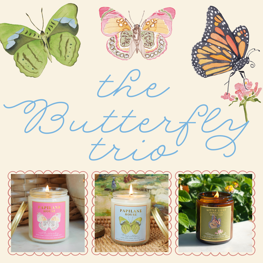 Butterfly Trio Candle Set