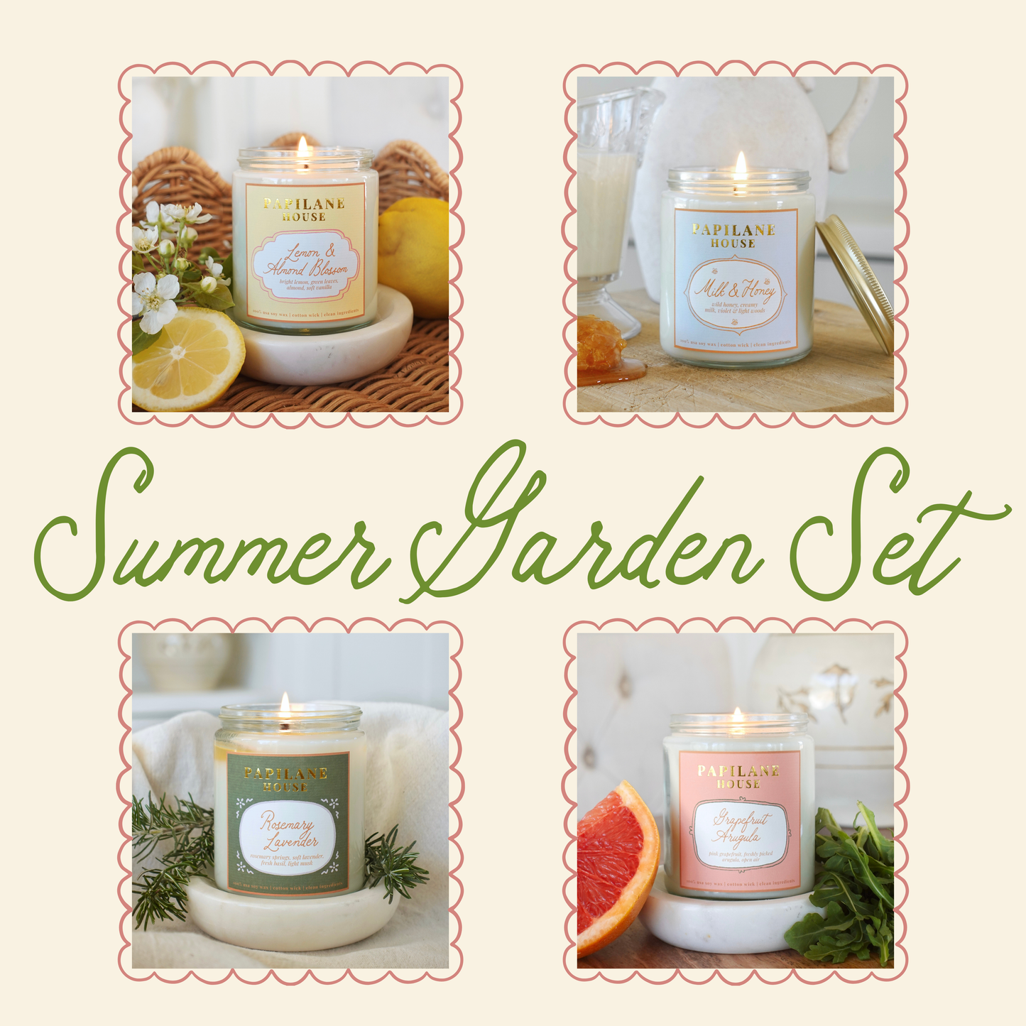 Summer Garden Candle Set