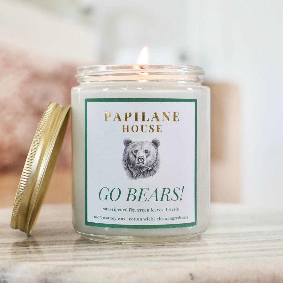 Go Bears Candle