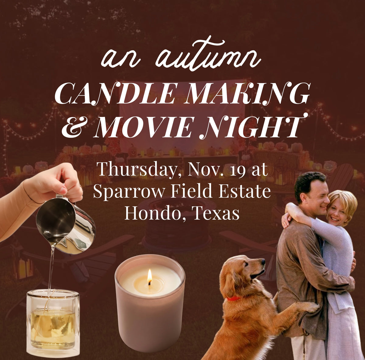 Autumn Candle Making + Movie Night - Nov. 19th