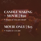 Autumn Candle Making + Movie Night - Nov. 19th