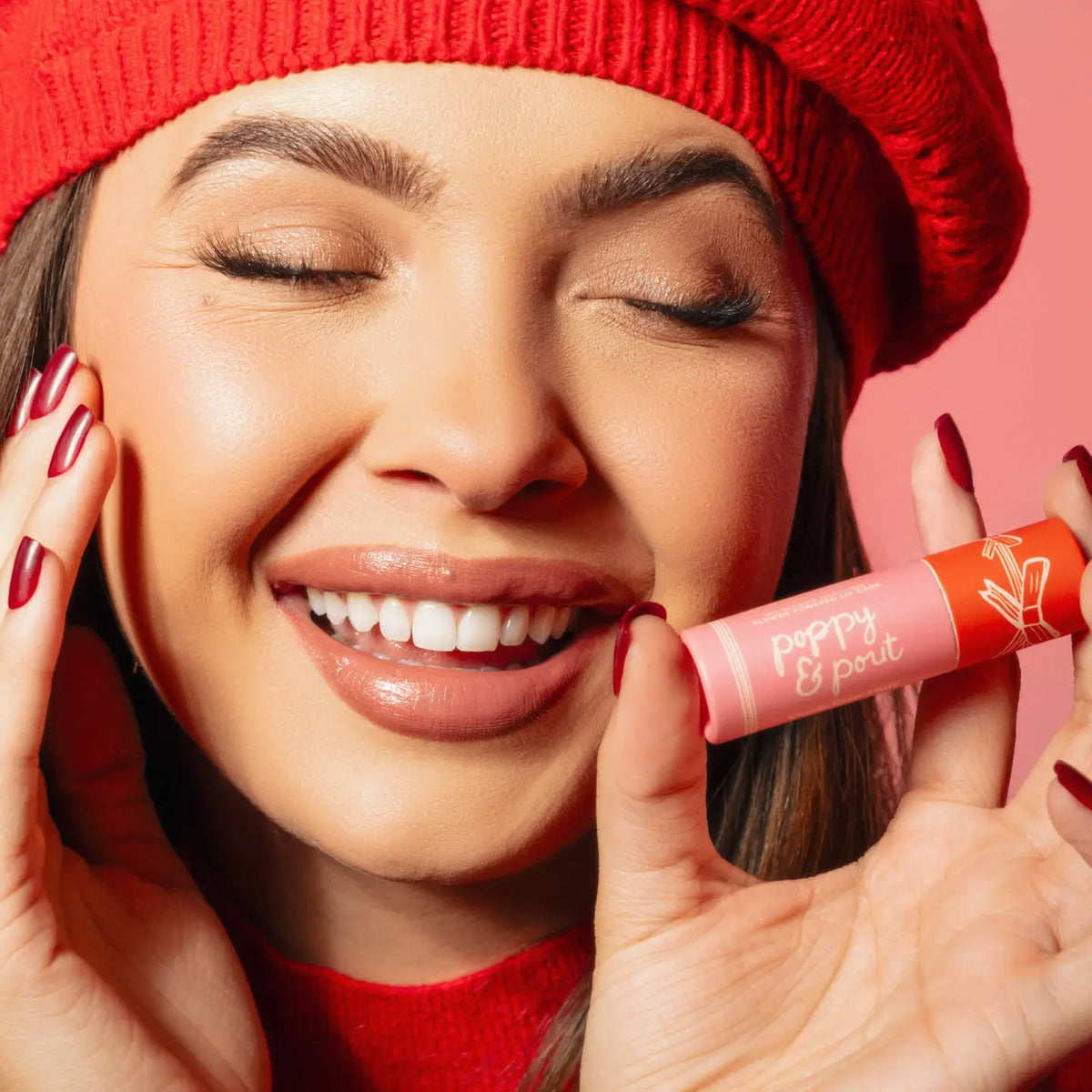 Poppy & Pout Lip Balm - Candy Cane Fluff